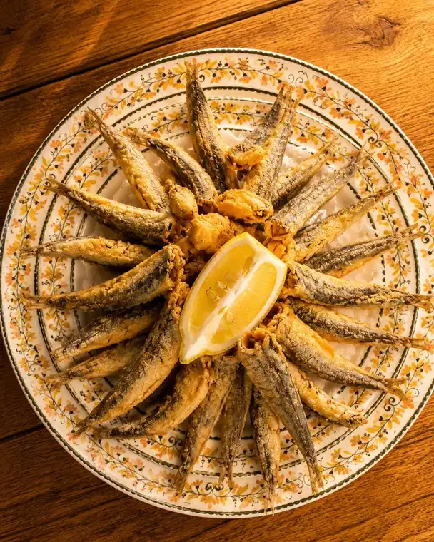 Boquerones en vinagre en Bodeguita La Mantilla, Punta Umbría